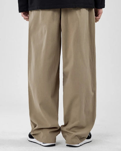 WIDE TUCKED CHINO PANTS W1873