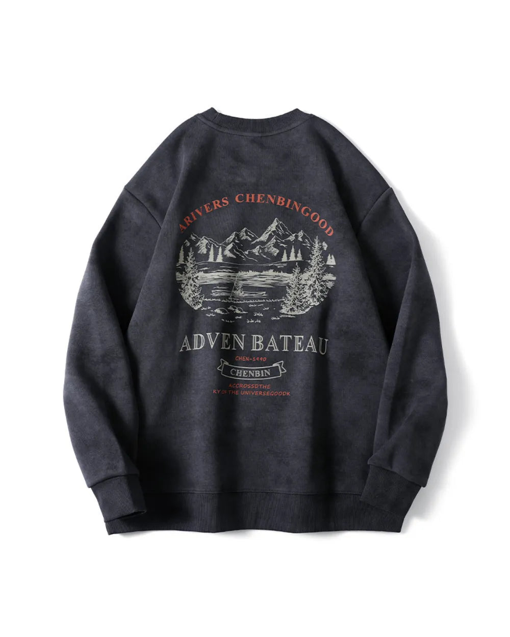 VINTAGE PRINT OVERSIZED SWEATSHIRT W1865