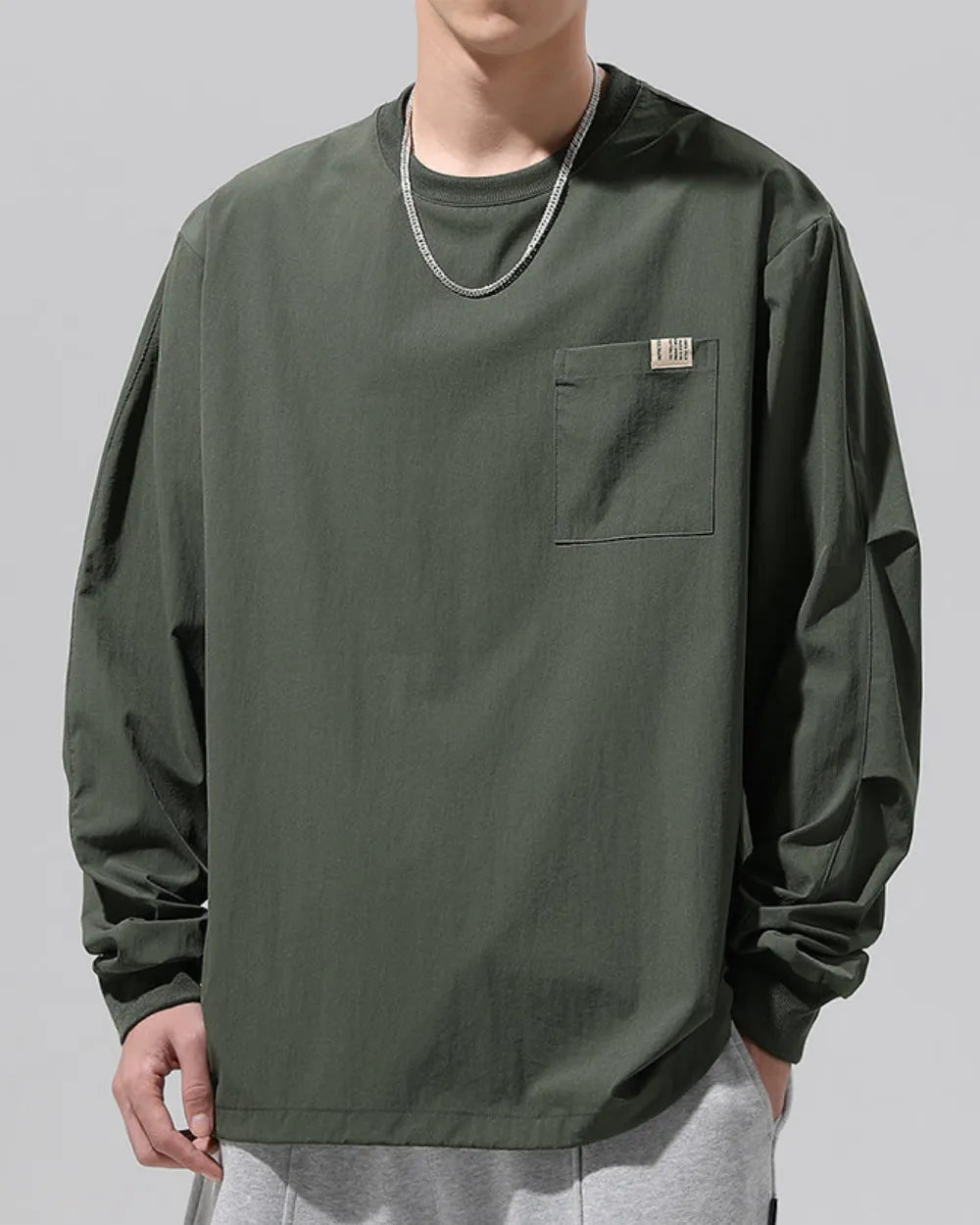POCKET LONG SLEEVE TEE W1827