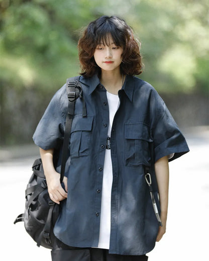 UTILITY LOOSE SHIRTS W1798