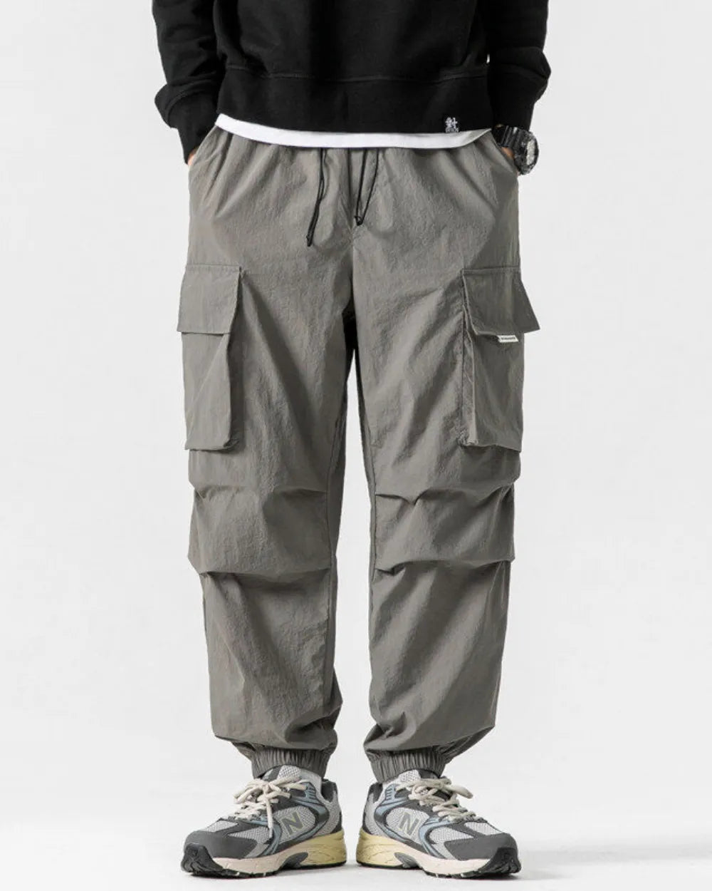 TACTICAL NYLON WIDE CARGO PANTS W1851