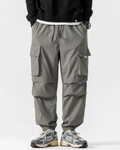 TACTICAL NYLON WIDE CARGO PANTS W1851