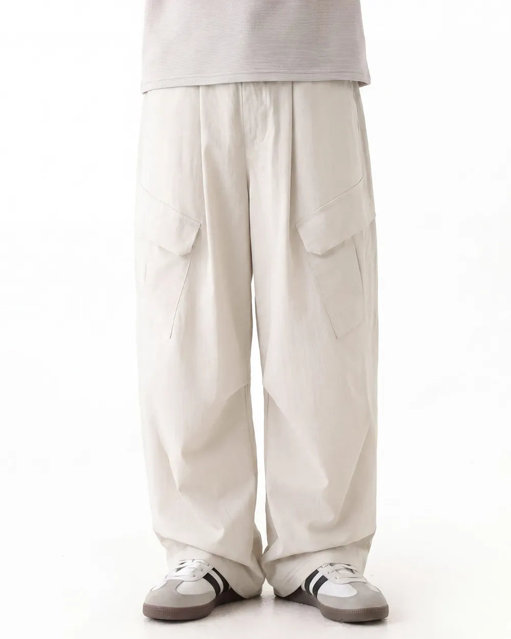 TUCK WIDE CARGO PANTS W1809