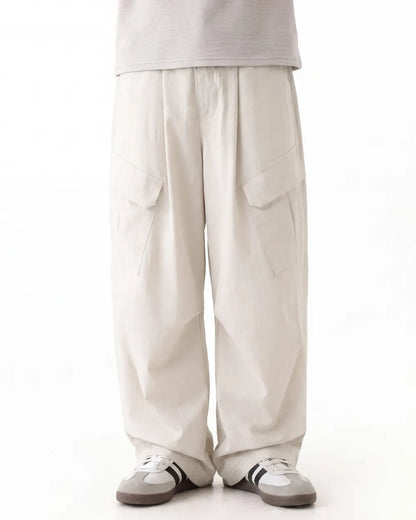 TUCK WIDE CARGO PANTS W1809