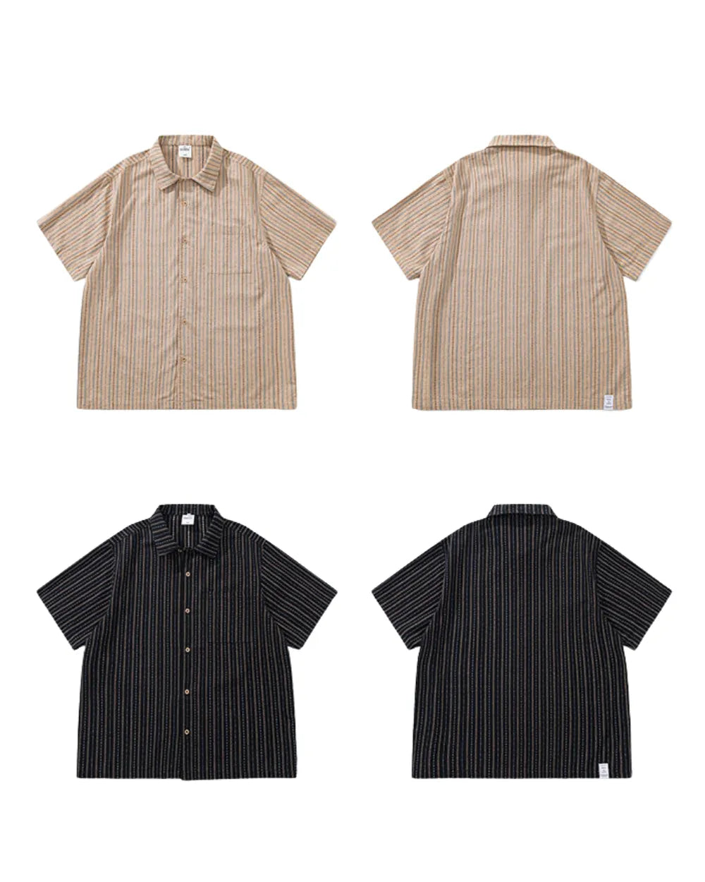 STRIPE SHORT SLEEVE SHIRT W1812