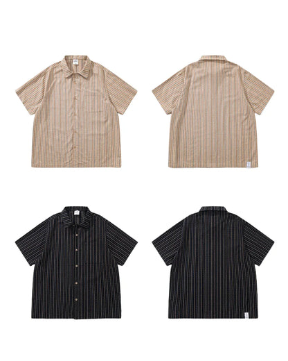 STRIPE SHORT SLEEVE SHIRT W1812