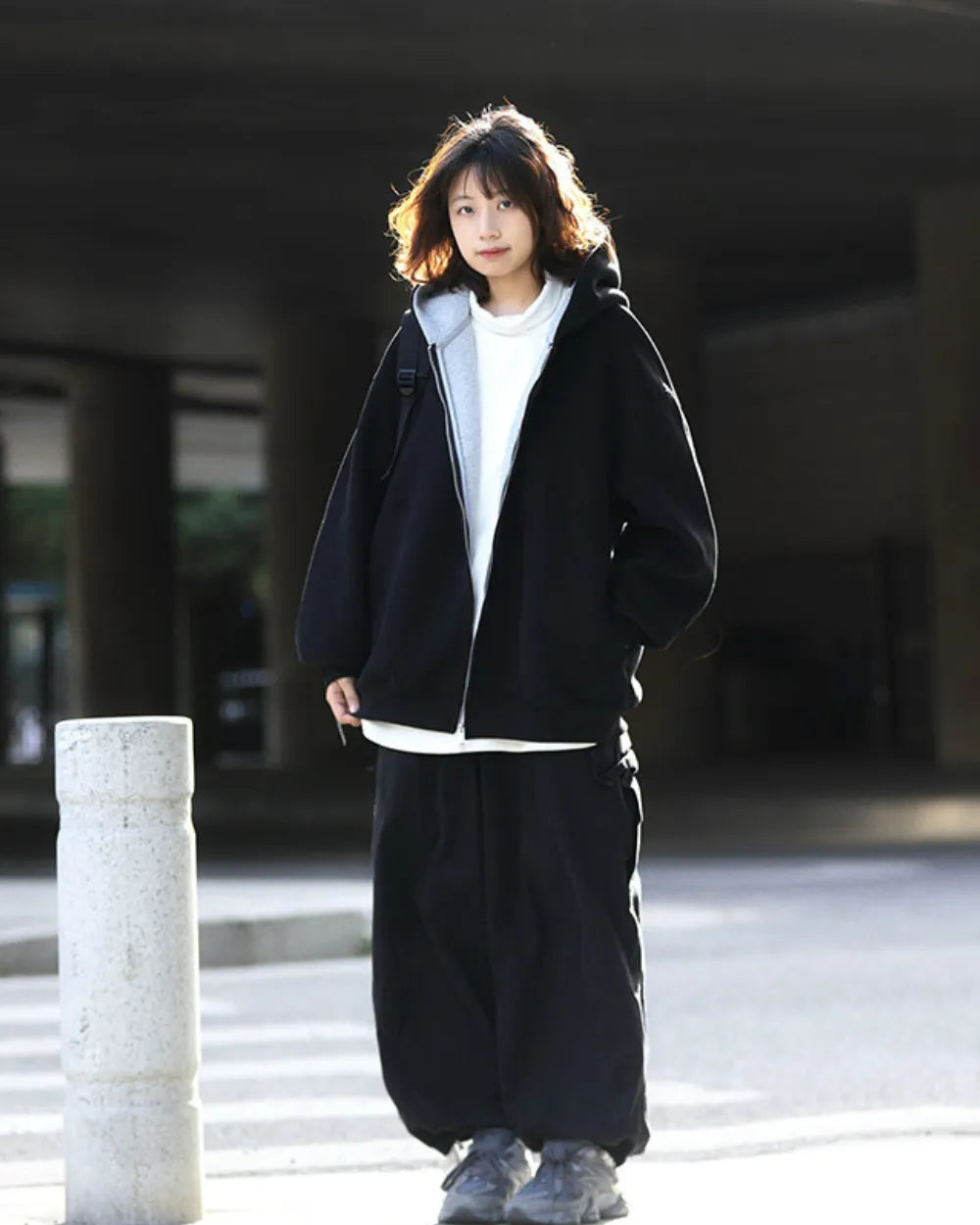 DOUBLE HOOD ZIP PARKA W1966