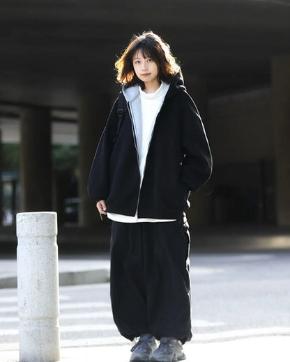 DOUBLE HOOD ZIP PARKA W1966