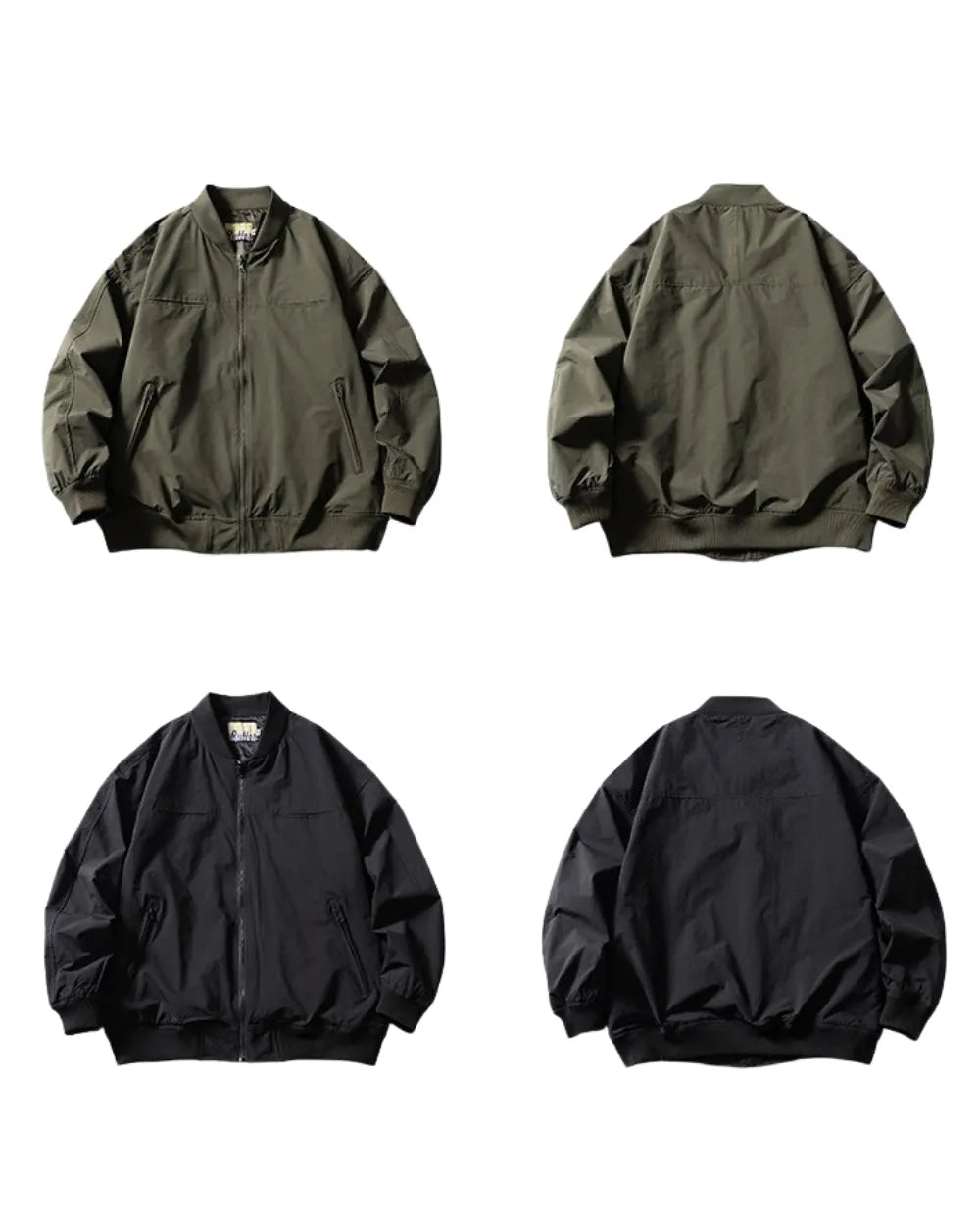 CASUAL ZIP UP ZIPPER JACKET W1925