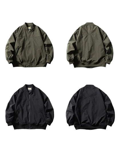 CASUAL ZIP UP ZIPPER JACKET W1925