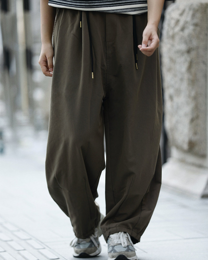 PLEATED TUCK WIDE PANTS W1840