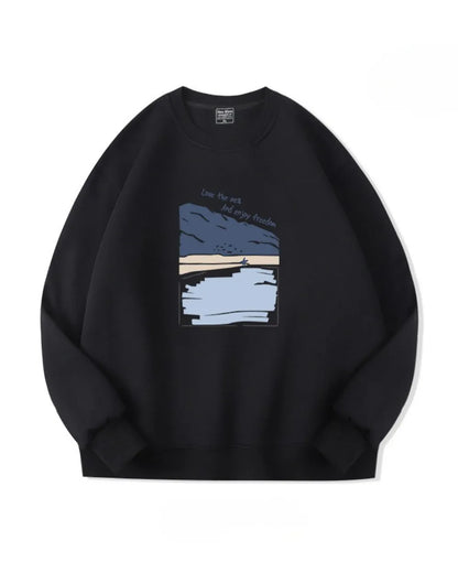 GRAPHIC PRINT SWEAT W1908