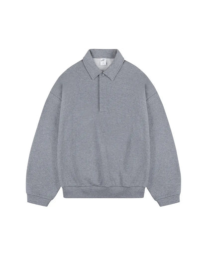 COLLAR SWEAT LOOSE POLO W1855