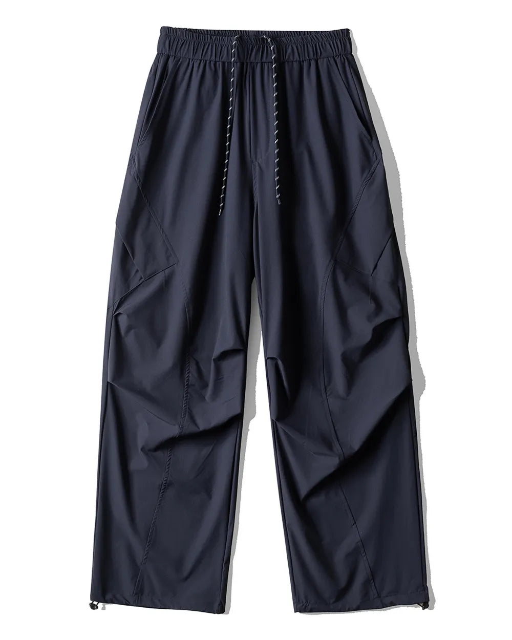STRETCH NYLON WIDE CARGO PANTS W1862