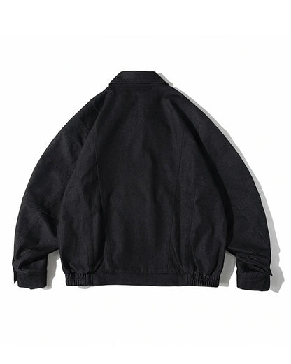 COLLAR ZIPPER LOOSE JACKET W1959