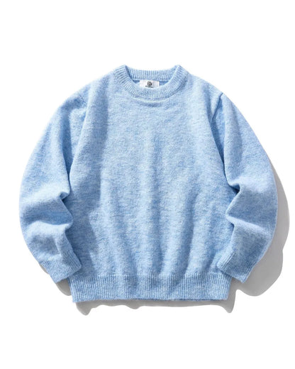MIXED FABRIC KNIT SWEATER W1951