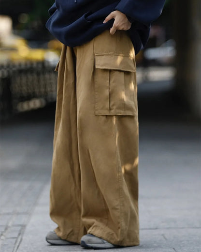 POCKET WIDE CARGO PANTS W1941