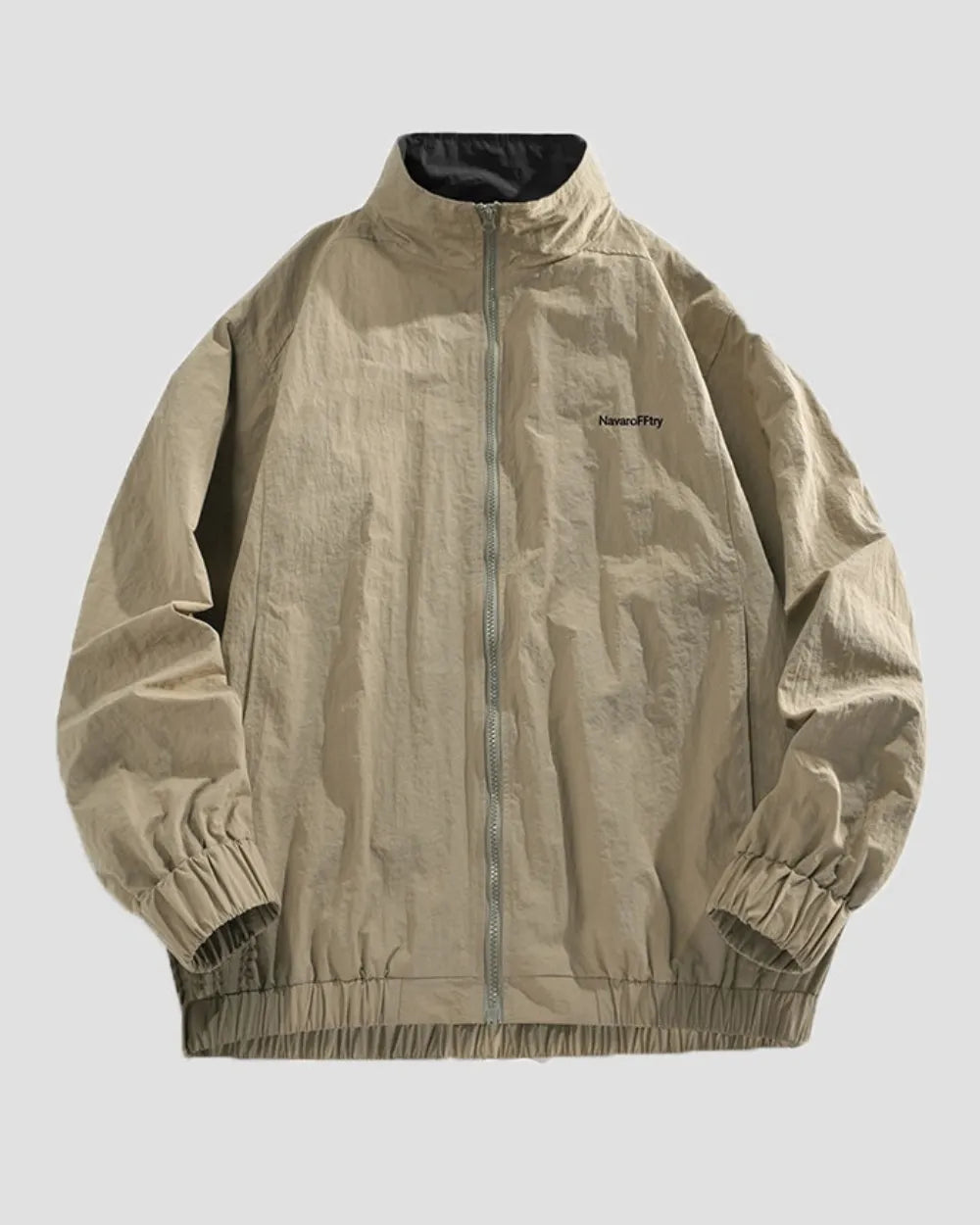 NYLON HIGH NECK ZIPPER JACKET W1953