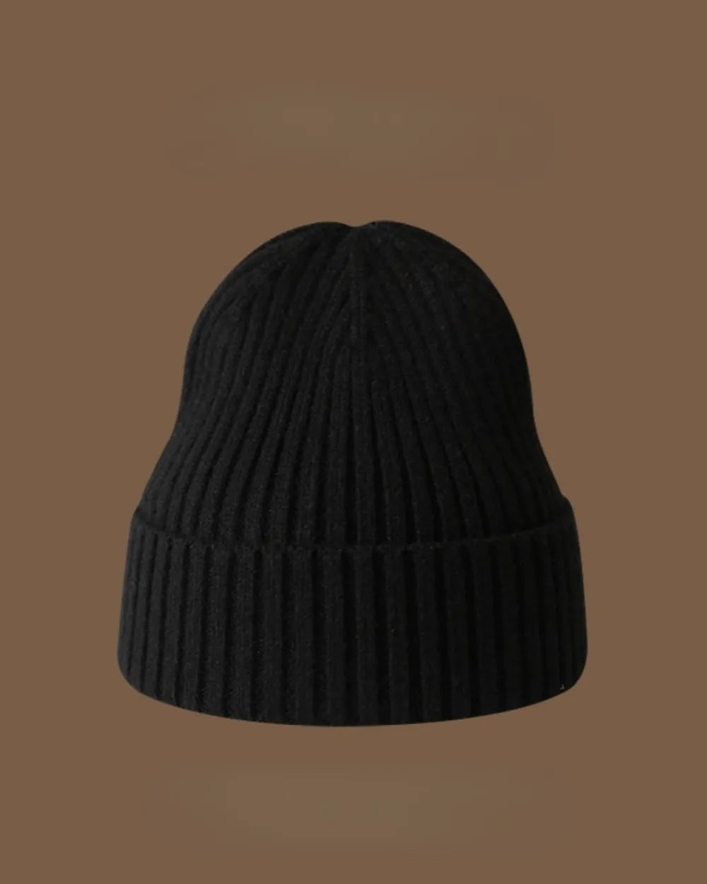 RIBBED KNIT BEANIE HAT W1971