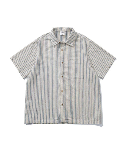 STRIPE SHORT SLEEVE SHIRT W1812