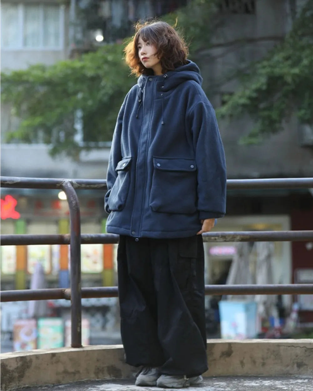 FLEECE HOODIE JACKET W1942