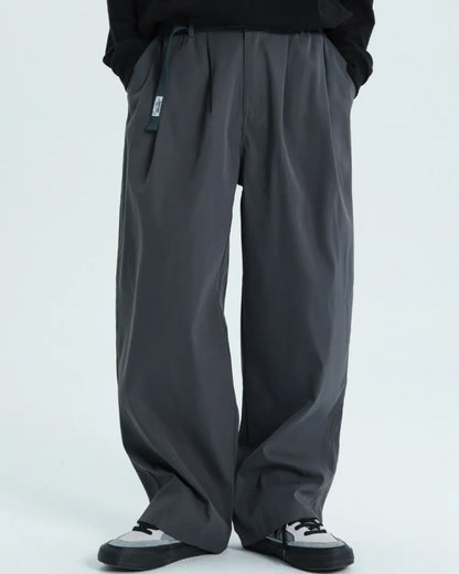 TUCK BELTED WIDE PANTS W1823