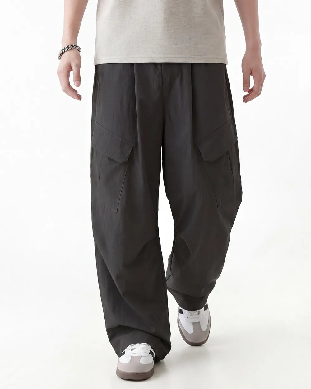 TUCK WIDE CARGO PANTS W1809