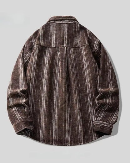 VERTICAL STRIPE LOOSE SHIRT W1979