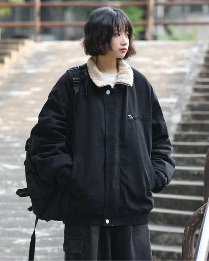 FLEECE COLLAR PADDING JACKET W1987