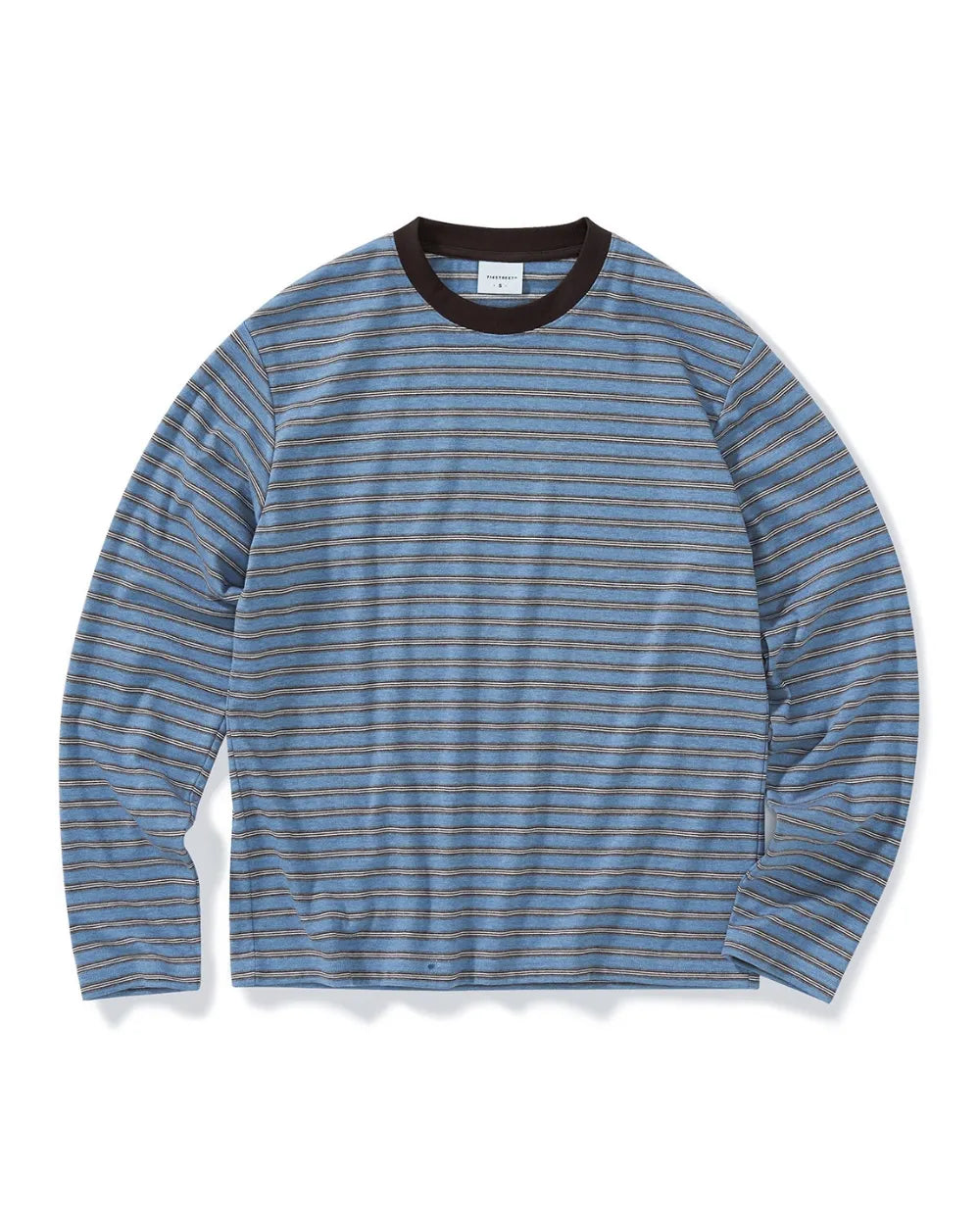 STRIPED LOOSE FIT LONG TEE W1955