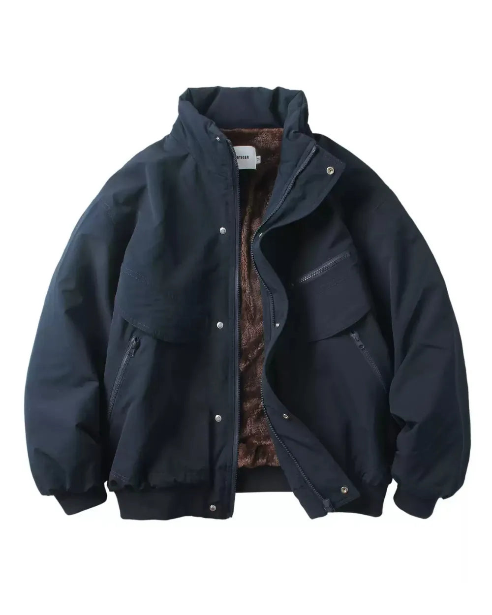 FLEECE LINED STAND COLLAR JACKET W1997