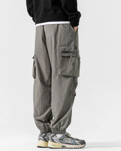TACTICAL NYLON WIDE CARGO PANTS W1851