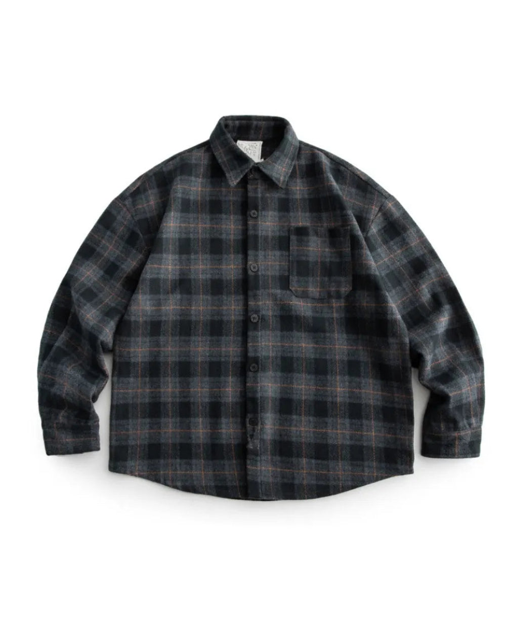 CHECK OVERSIZED FLANNEL SHIRTS W1843
