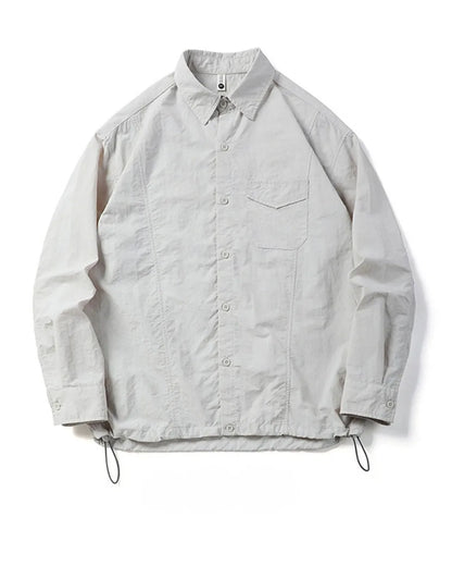 DRAWSTRING NYLON SHIRT W1956