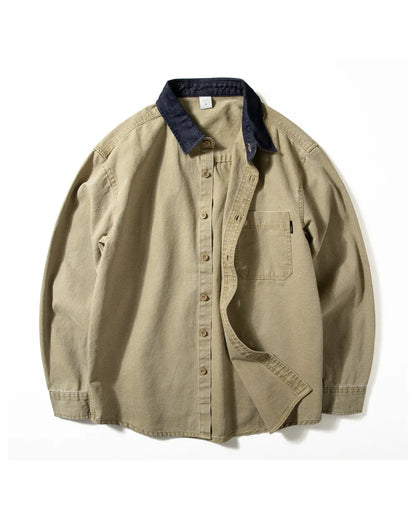 COLLAR CONTRAST SHIRTS W1892
