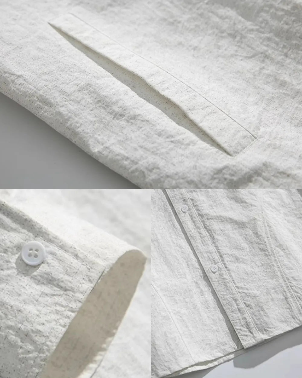CRINKLE LOOSE SHIRTS W1849