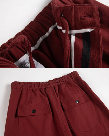 WIDE COTTON CARGO PANTS W1881