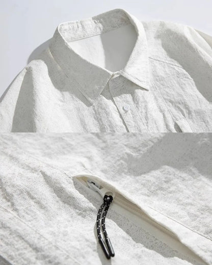 CRINKLE LOOSE SHIRTS W1849