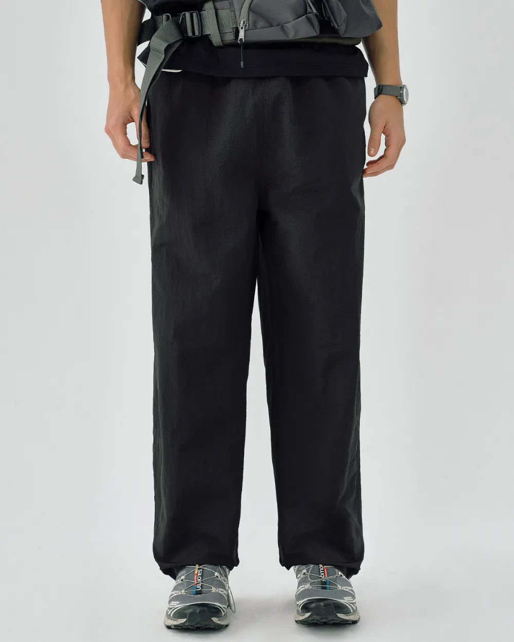 NYLON STRAIGHT EASY PANTS W1897