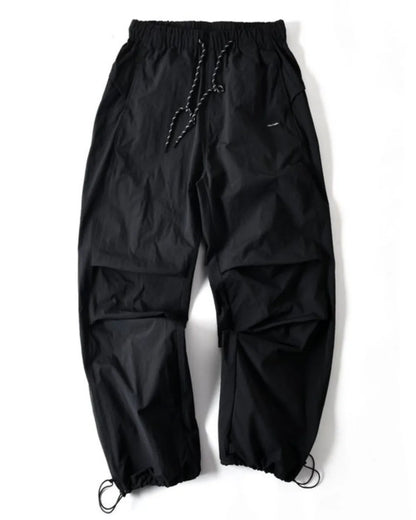 DRAWSTRING WIDE CARGO PANTS W1998