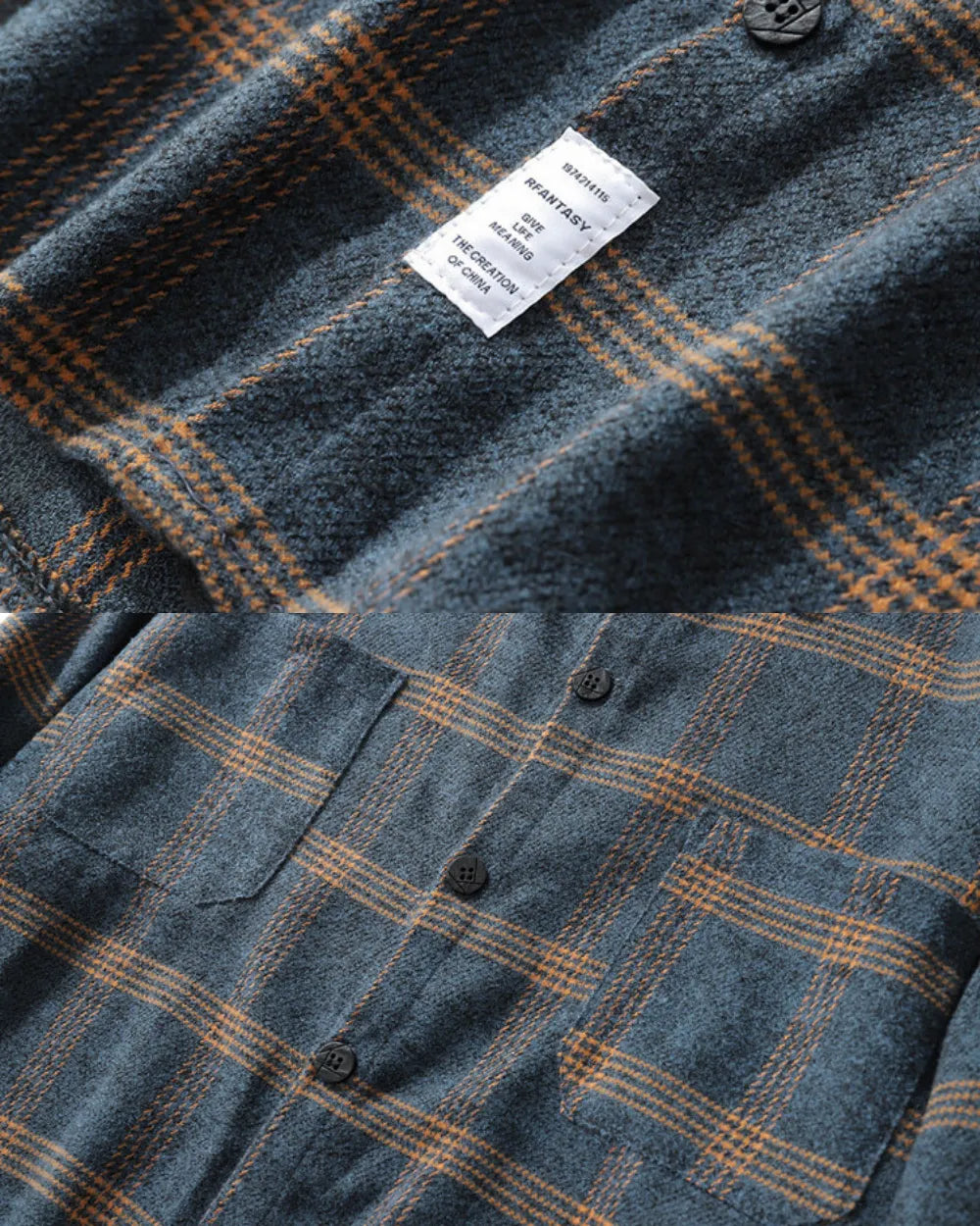 RETRO CHECK OVERSIZED FLANNEL SHIRTS W1859