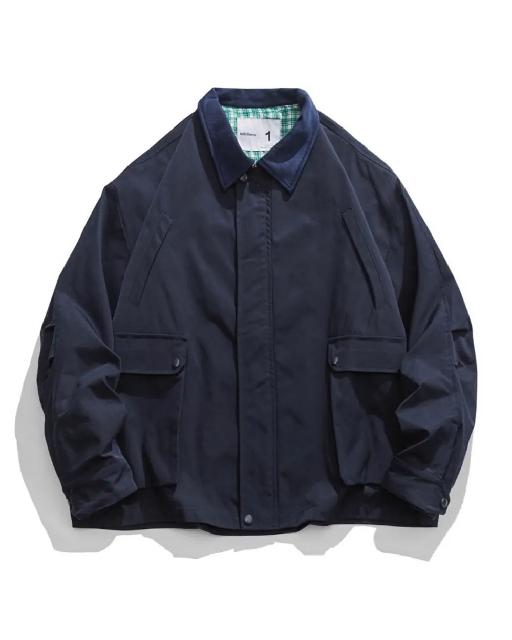 COLLAR CONTRAST WORK JACKET W1940