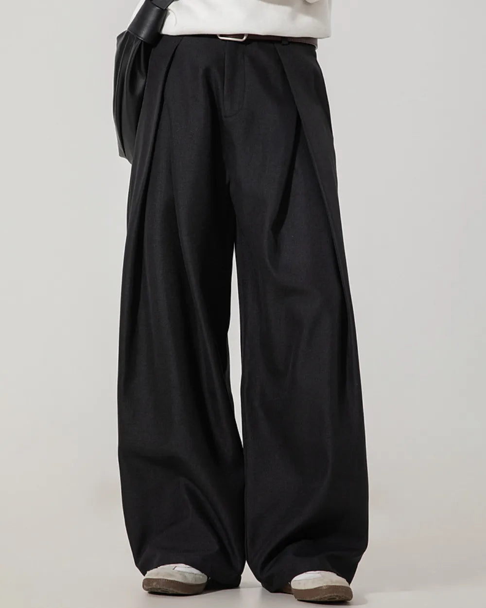 DEEP TUCK WIDE SLACKS W1841
