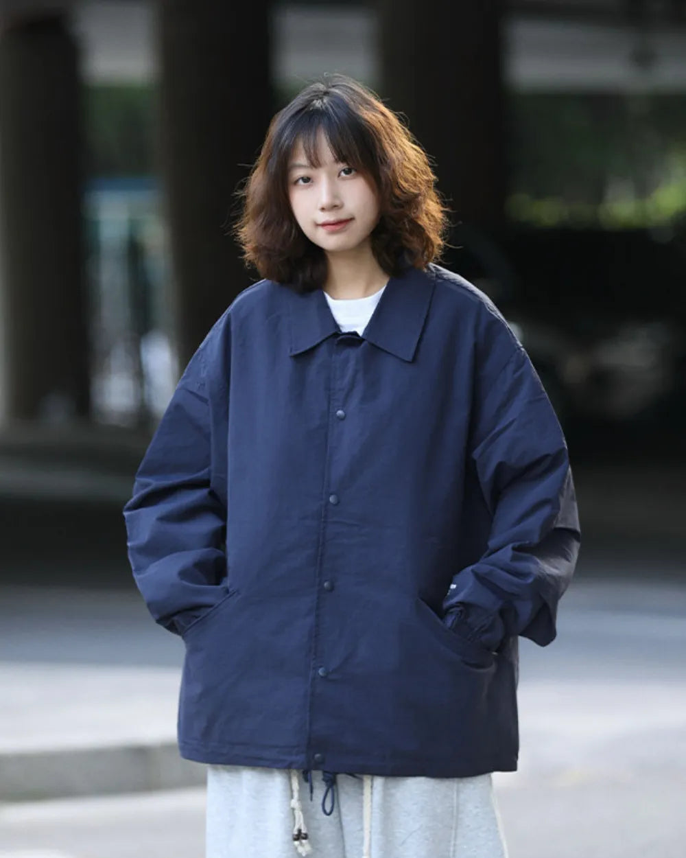 OVERSIZED COACH JACKET W1876
