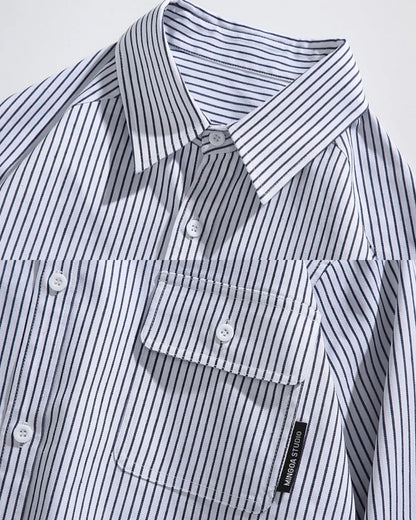 STRIPE LONG SLEEVE SHIRT W1826