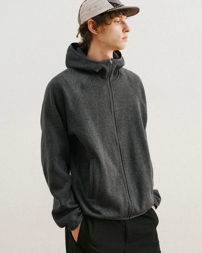 FLEECE HOODED ZIP JACKET W1896