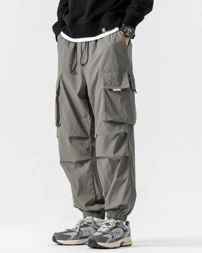 TACTICAL NYLON WIDE CARGO PANTS W1851