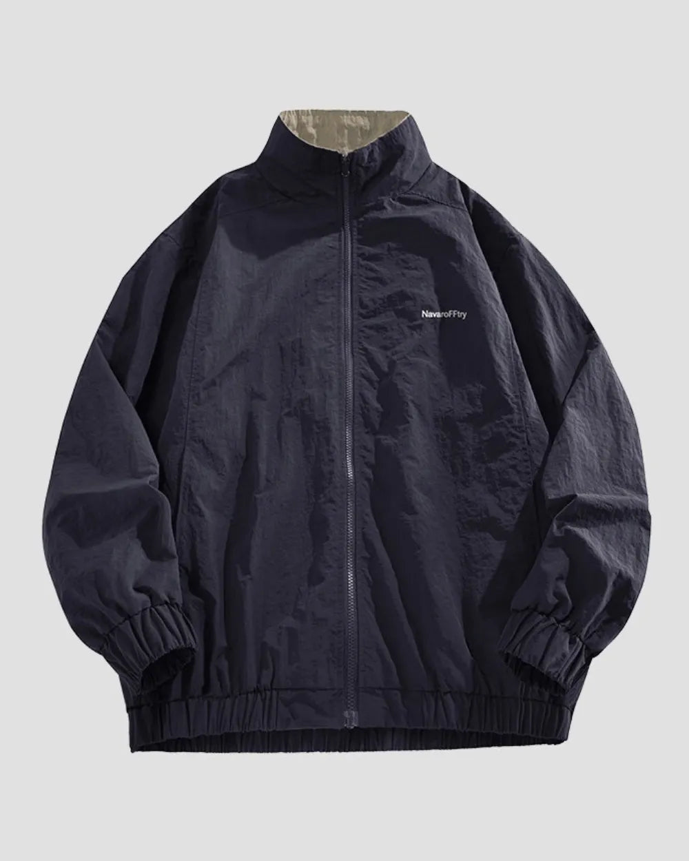 NYLON HIGH NECK ZIPPER JACKET W1953