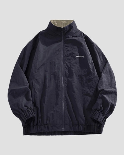 NYLON HIGH NECK ZIPPER JACKET W1953