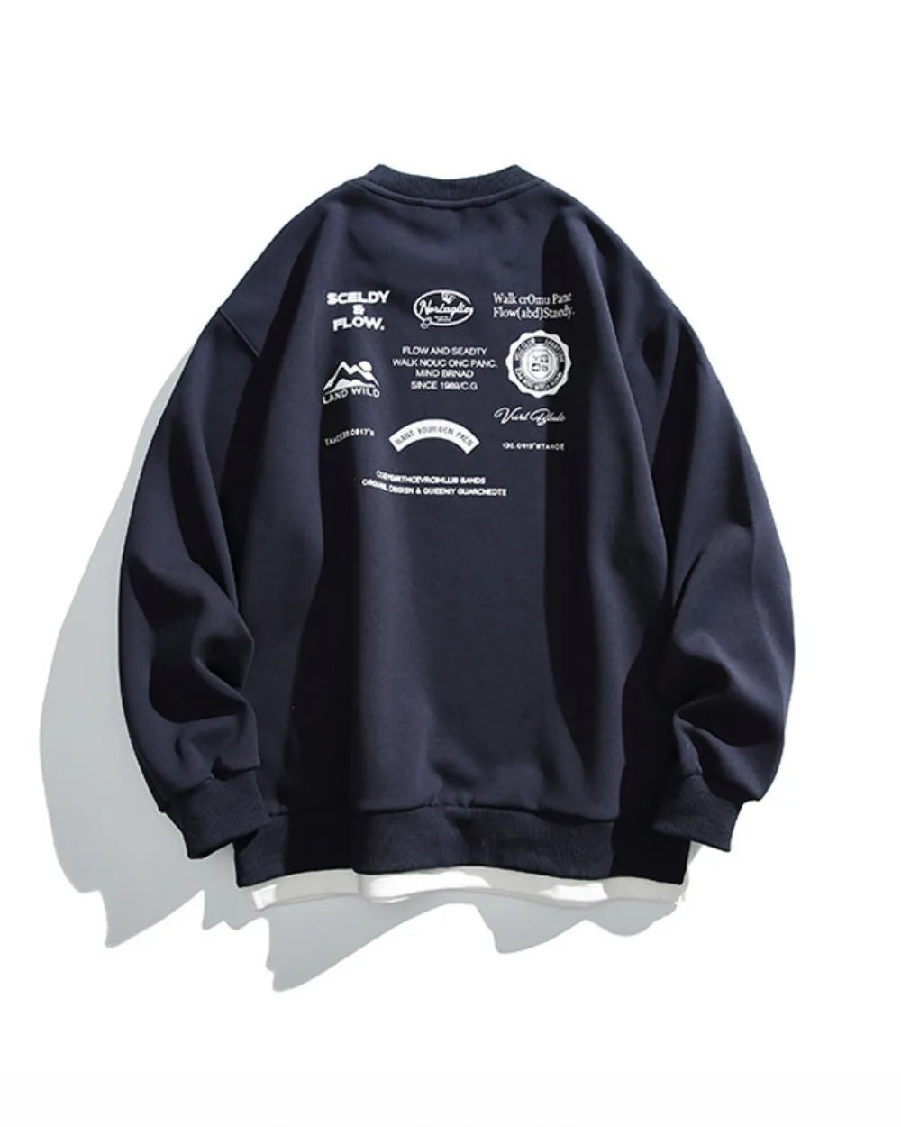 MULTI PRINT OVERSIZED SWEAT W1863